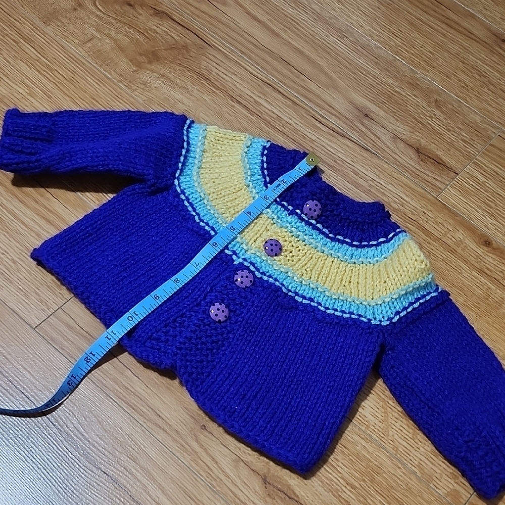 Colorful Knit Baby Sweater